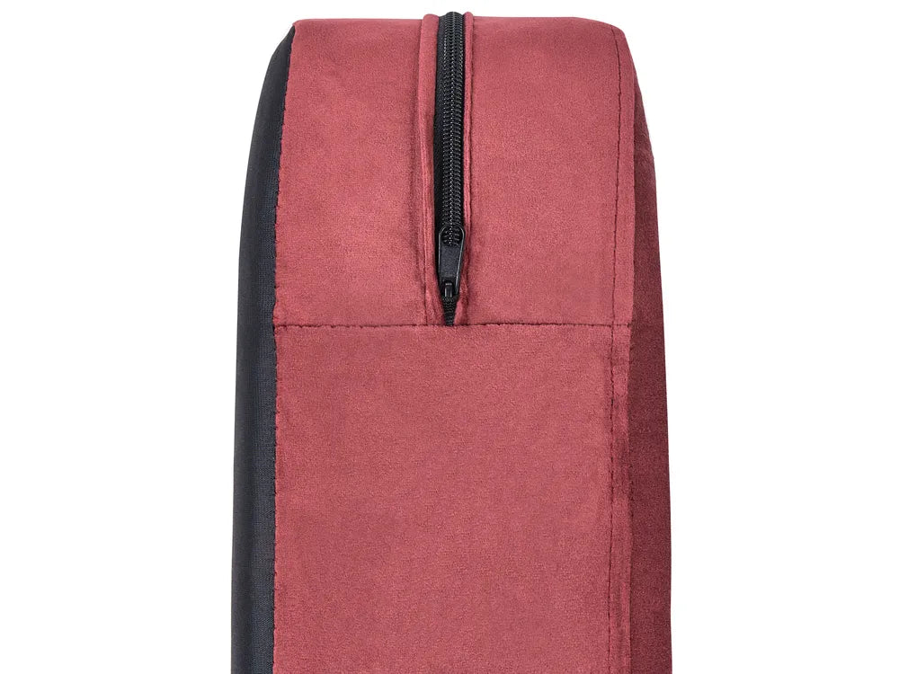 Sofa 3 Seater Velvet Dark Red Drinel