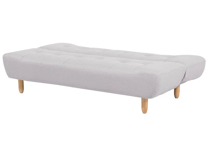 Sofa Bed 3 Seater Fabric Light Grey Cianca