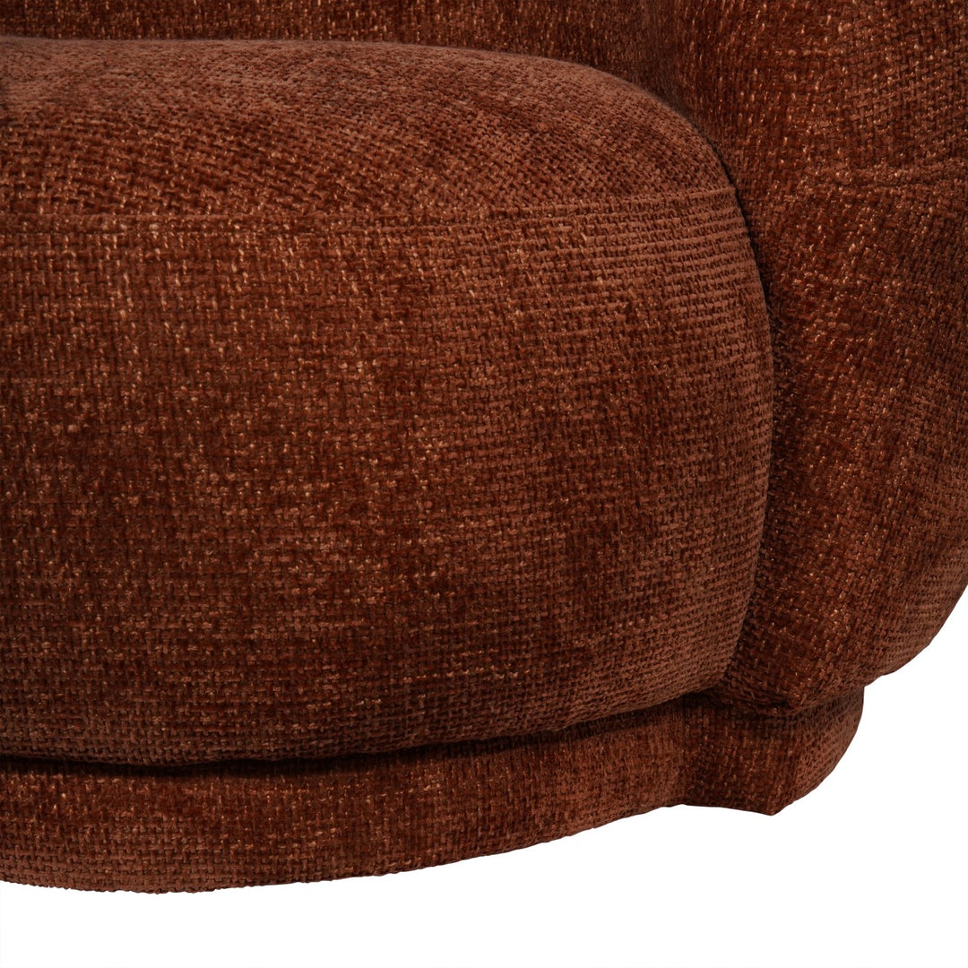 Libra Waverley Curved Mini Sofa Terracotta