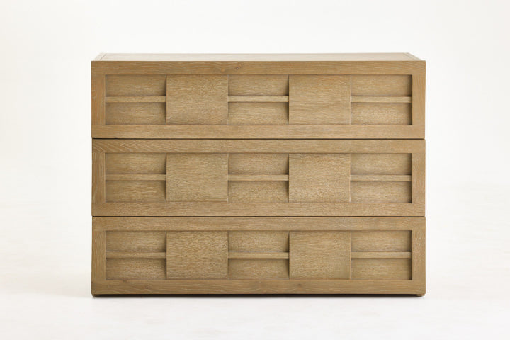 Smoky grey oak chest of drawers