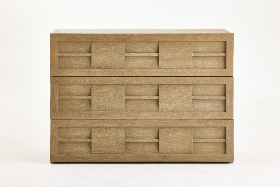 Smoky grey oak chest of drawers