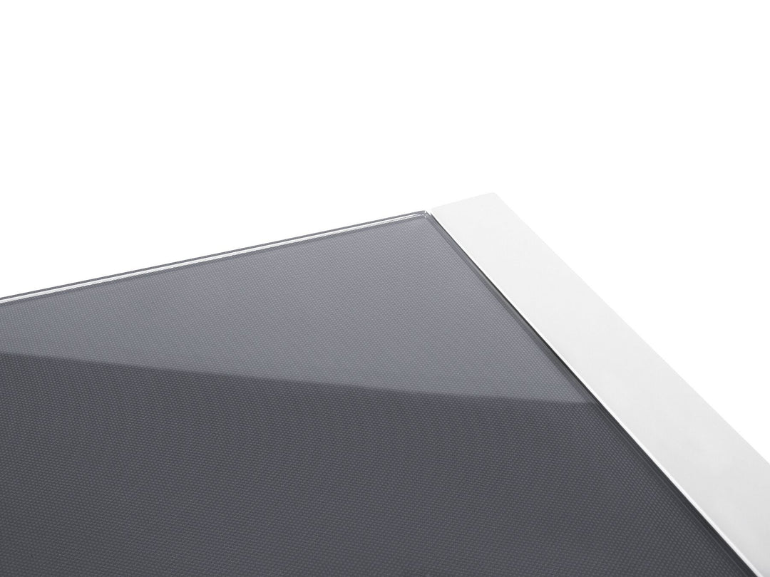 Bacoli Garden Dining Table 210 cm 90 cm Glass Off-White