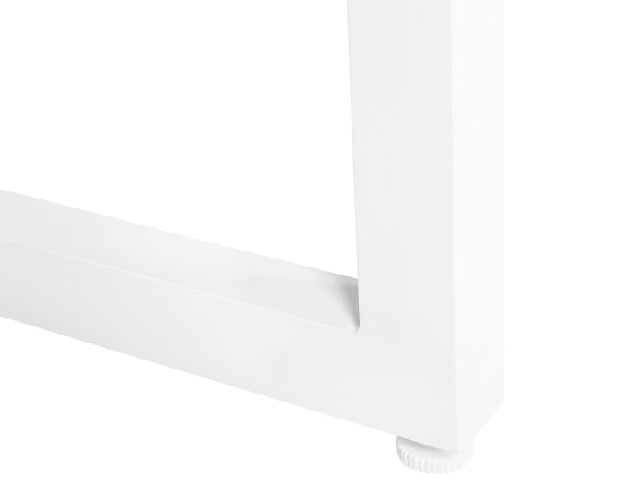 Bacoli Garden Dining Table 210 cm 90 cm Glass Off-White