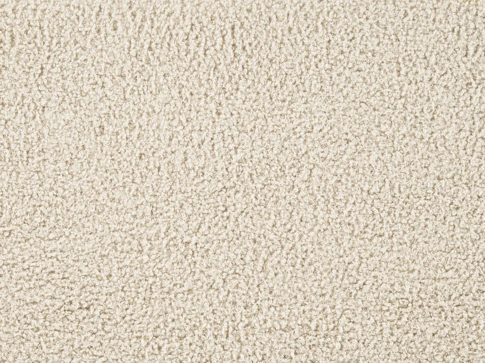 Sofa Bed 3 Seater Boucle Off-White with Storage Ellie