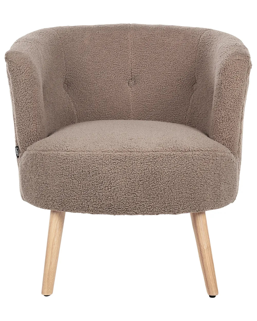 Armchair Boucle Brown Tolzmann
