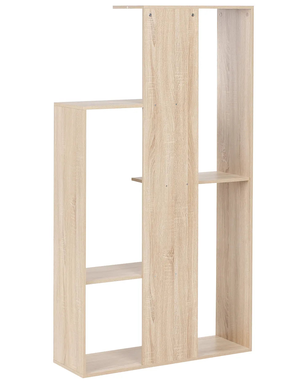 3 Tier Bookcase 163 cm Light Brown Alrun