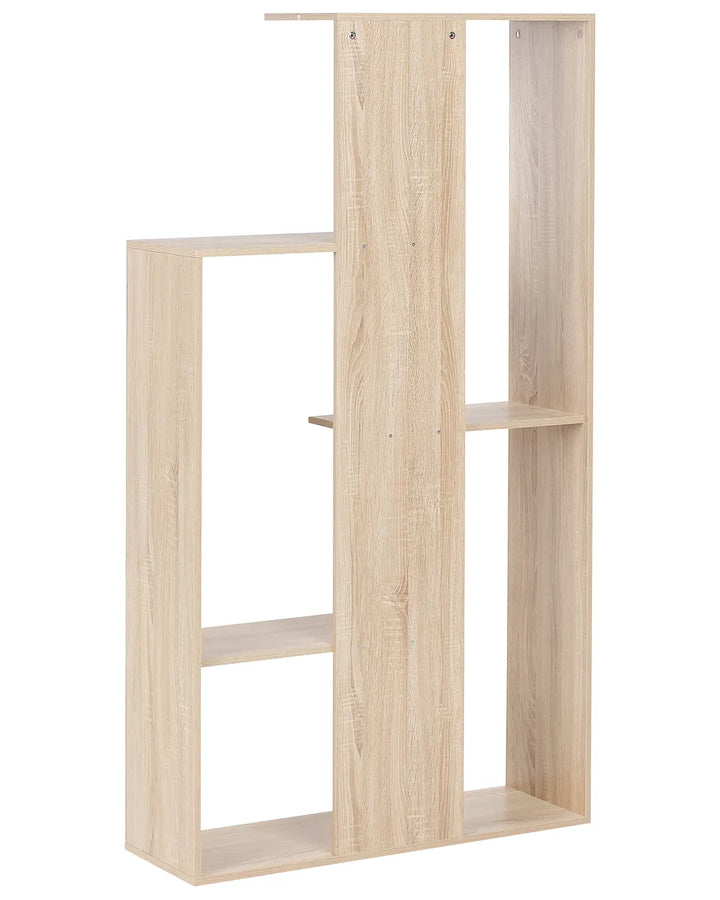 3 Tier Bookcase 163 cm Light Brown Alrun