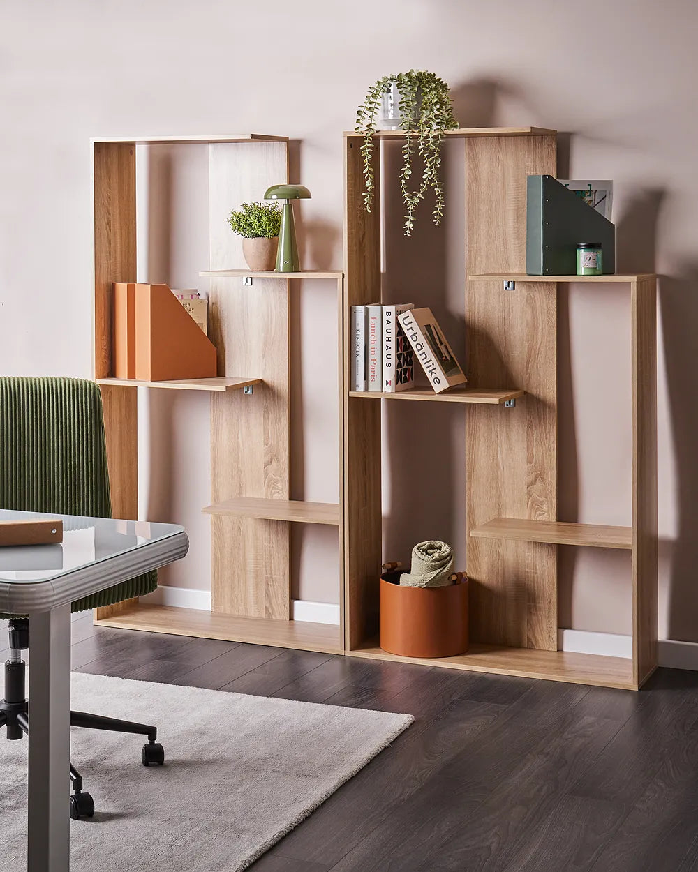 3 Tier Bookcase 163 cm Light Brown Alrun