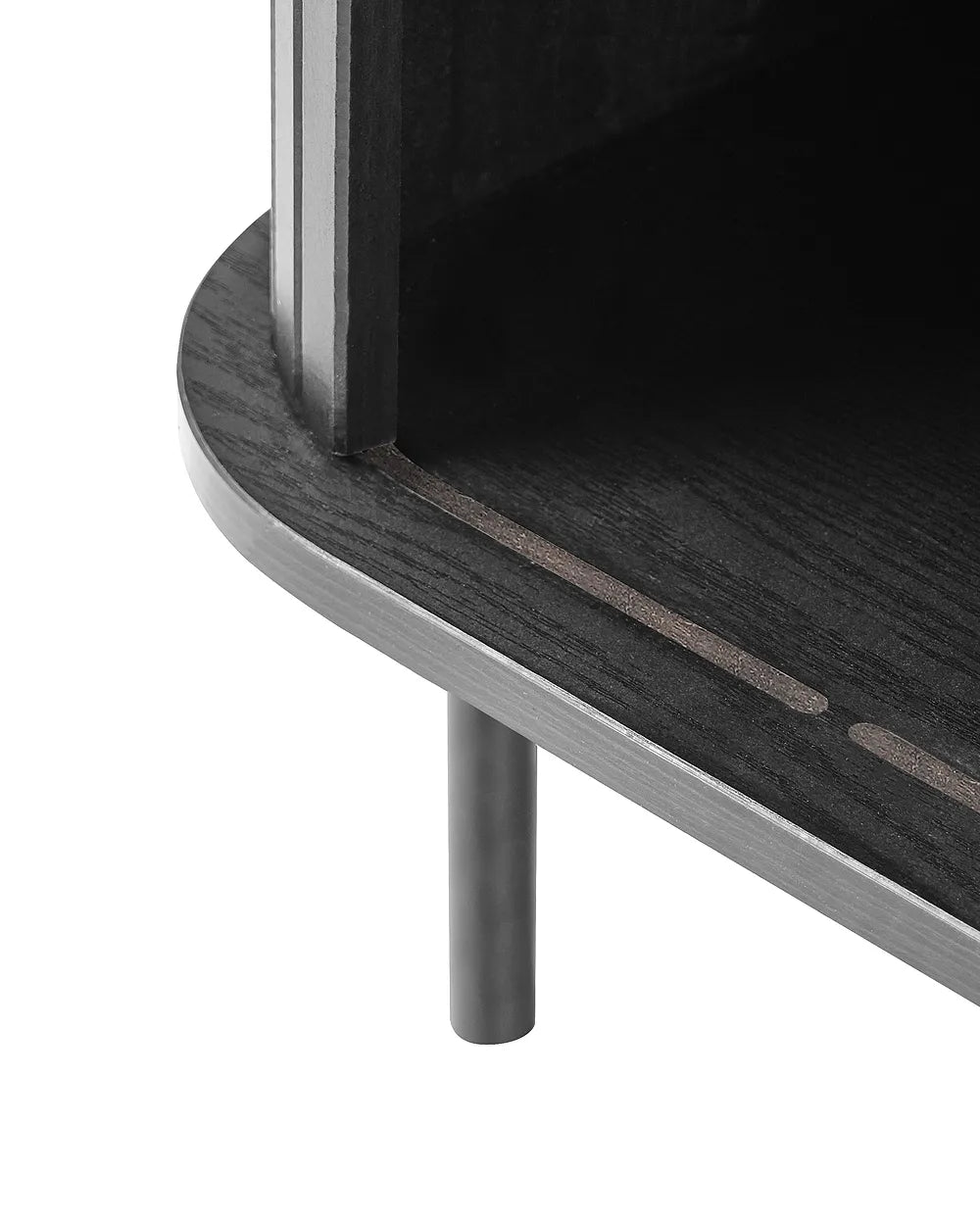 Bedside Table Black Adelyn