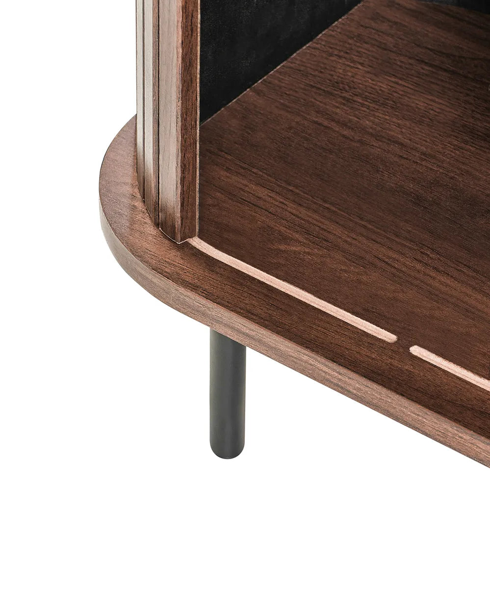 Bedside Table Dark Brown Adelyn