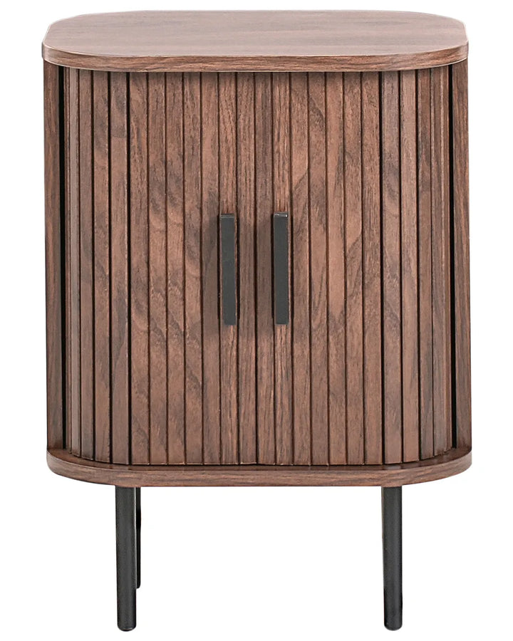 Contemporary dark brown bedside table for bedroom