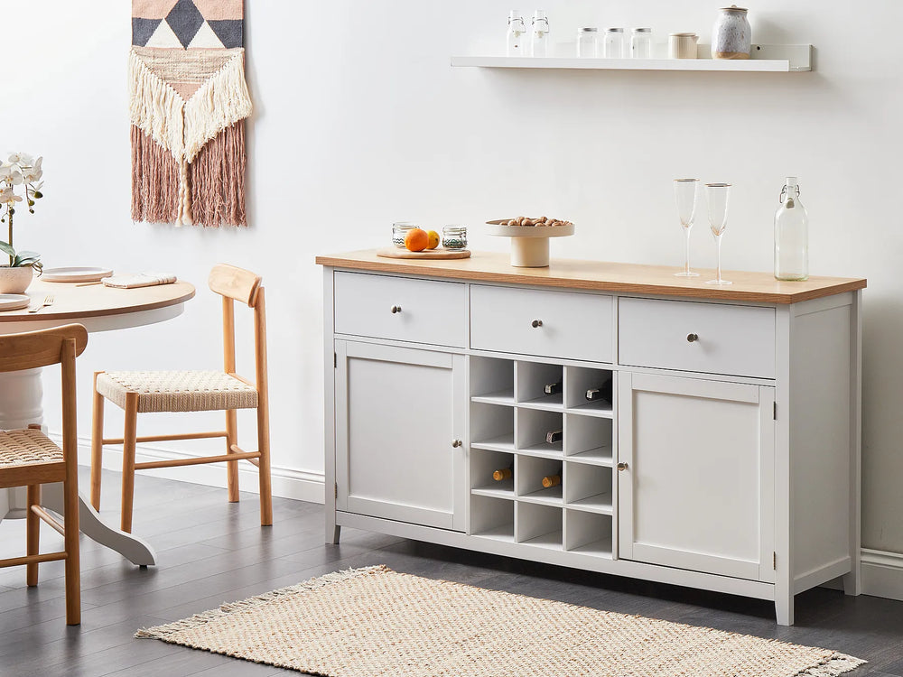 White wine storage cabinet with two doors