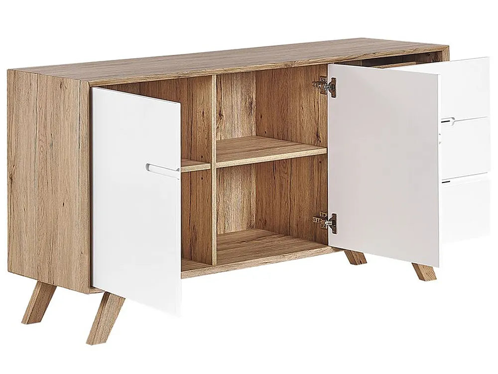 2 Door Sideboard Brown/ White Korbin