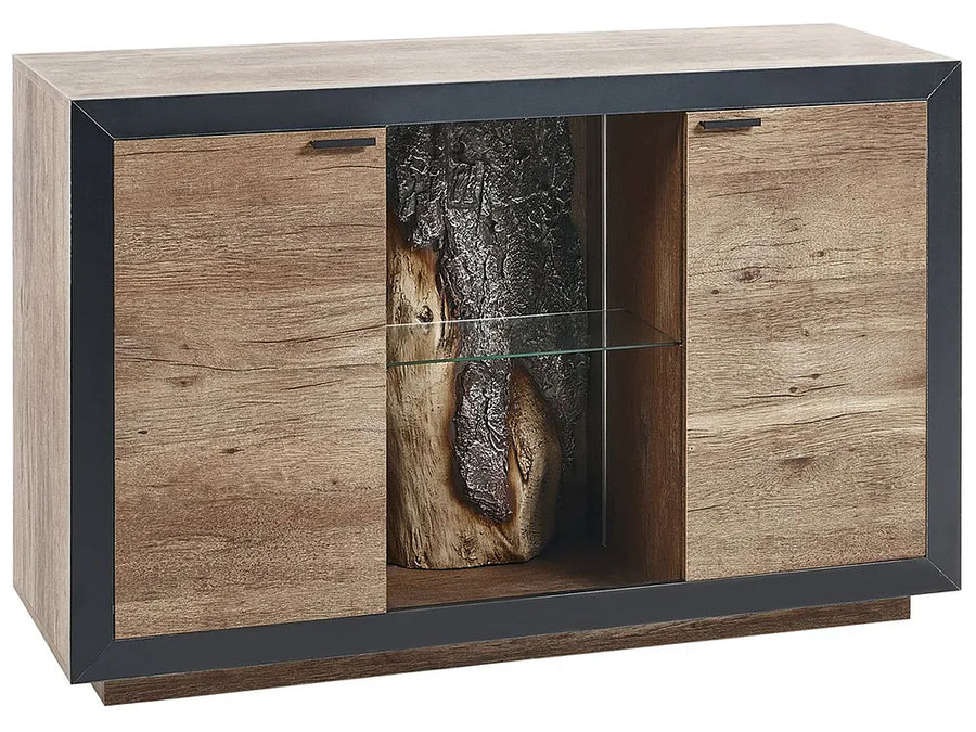 Contemporary sideboard with LED lights and storage