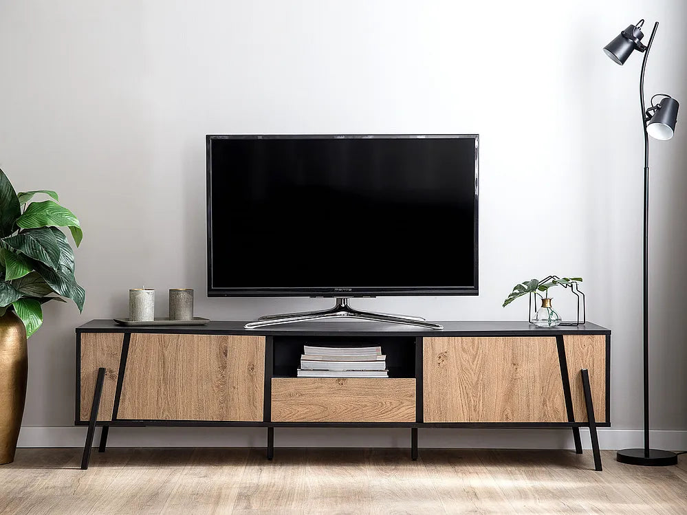 TV Stand Brown/ Black Whetsel