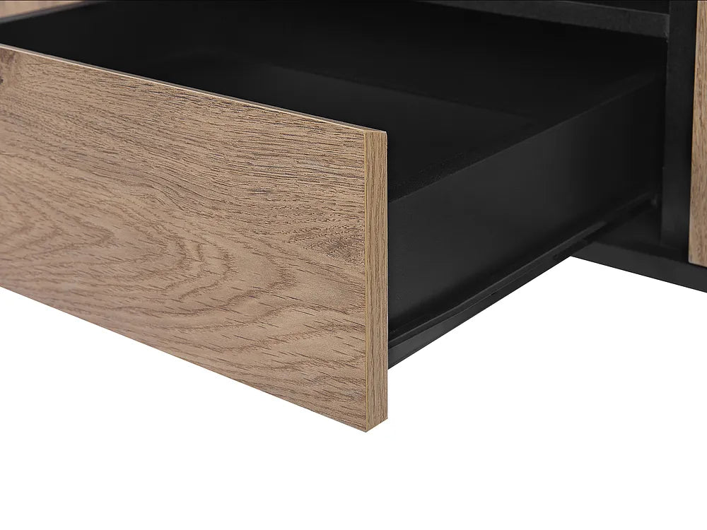 TV Stand Brown/ Black Whetsel