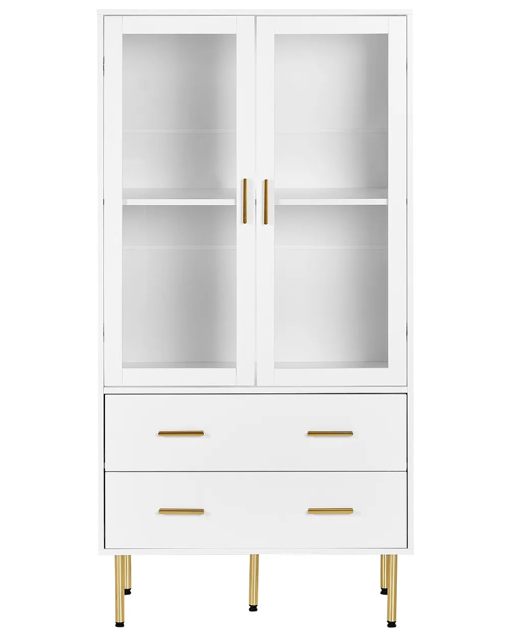 Glass Display Cabinet 80 cm White Ferdinand