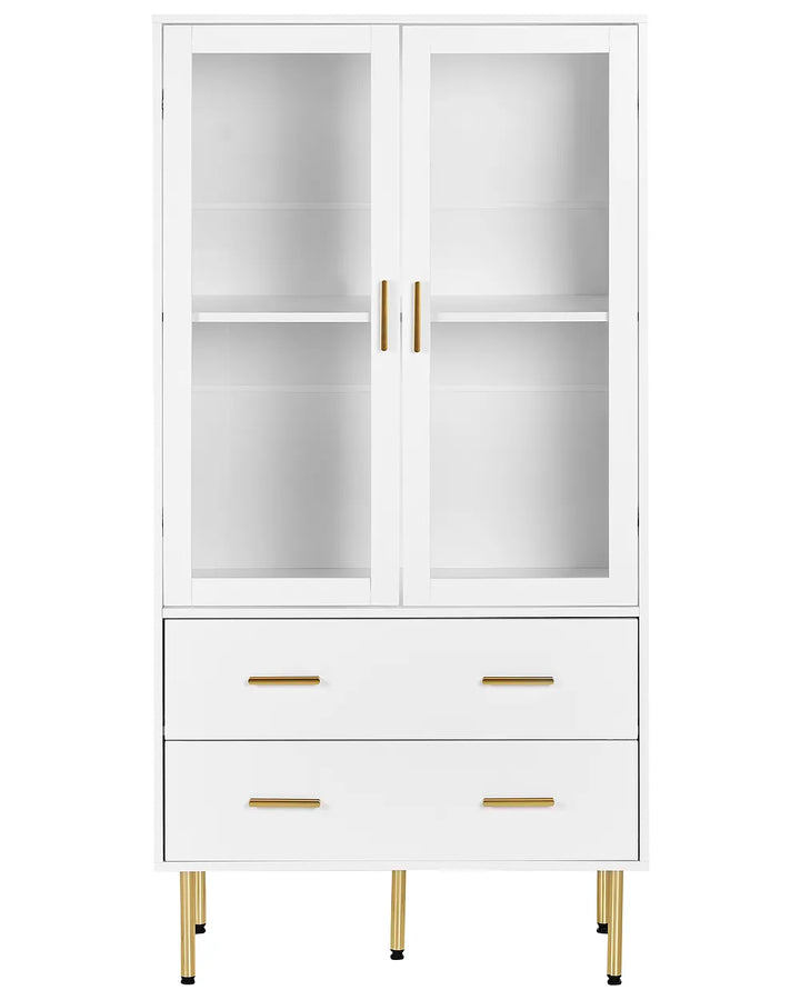 Glass Display Cabinet 80 cm White Ferdinand