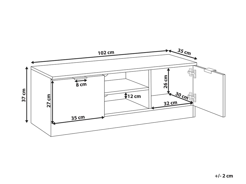 TV Stand White Rikiah
