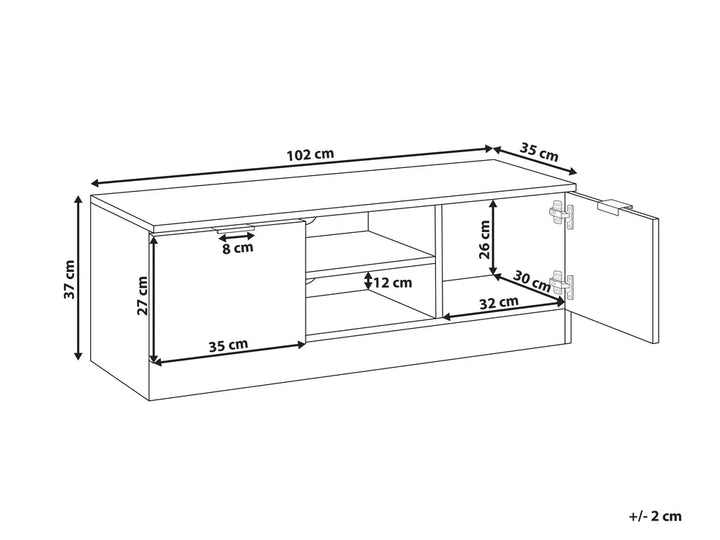 TV Stand White Rikiah