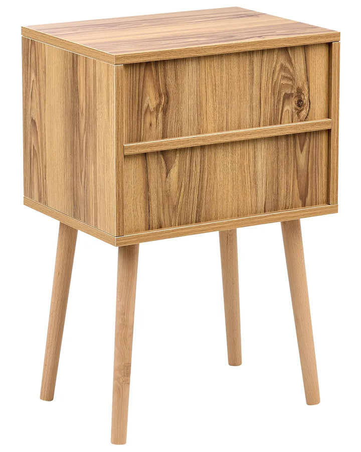 Bedside Table Light Brown Christinia