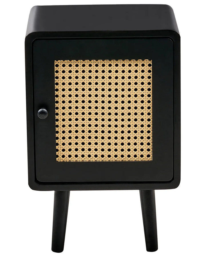 Bedside Table Black Cabel