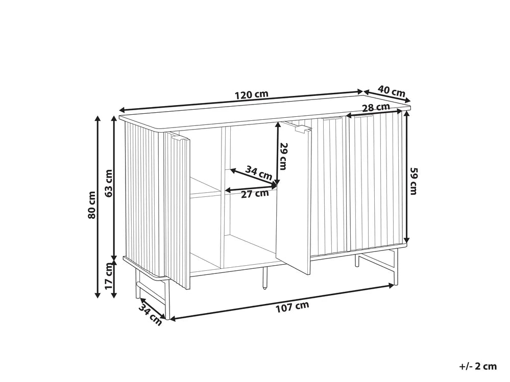 Cabinet Black Catris