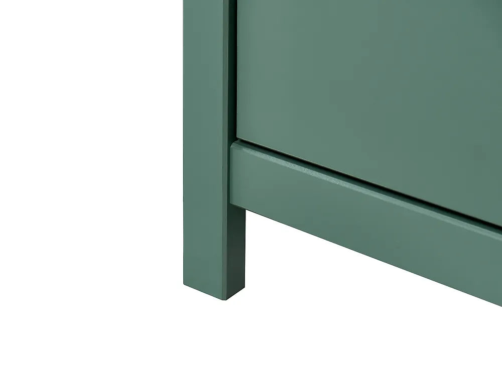 6 Drawer Chest Pine Wood Green Ademara