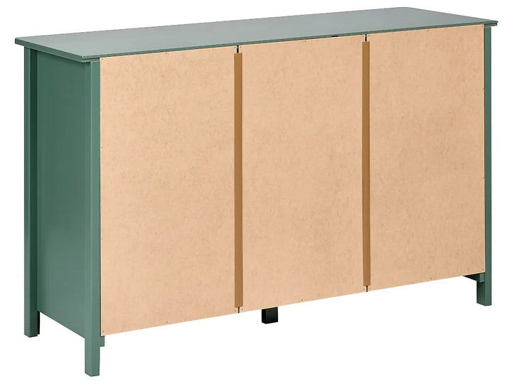 6 Drawer Chest Pine Wood Green Ademara