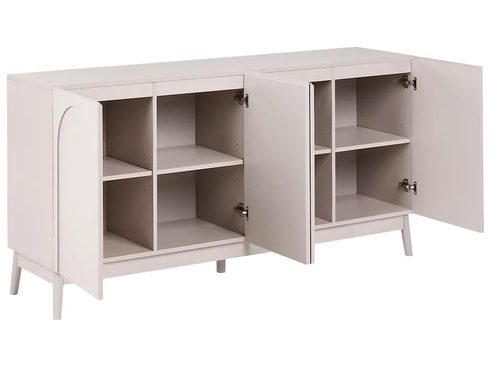 4 Door Sideboard Light Beige Havya