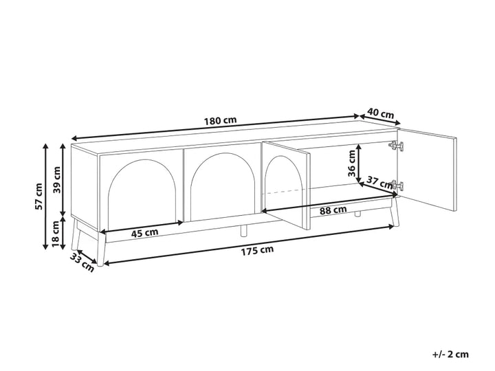 TV Stand Light Beige Havya