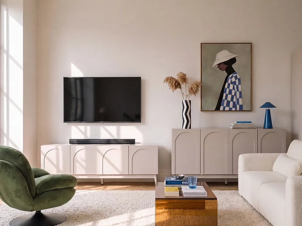 TV Stand Light Beige Havya
