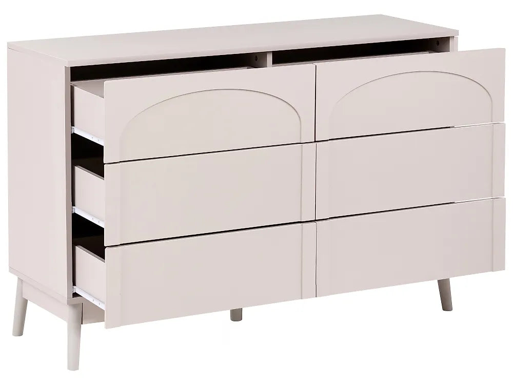 6 Drawer Chest Light Beige Havya
