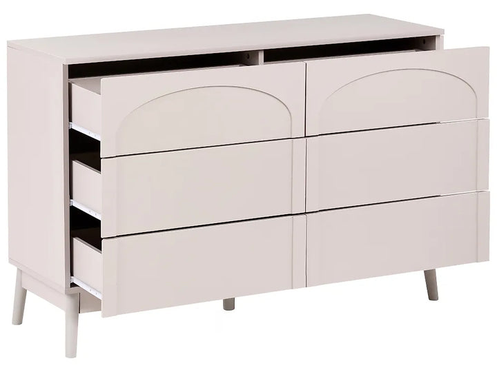 6 Drawer Chest Light Beige Havya