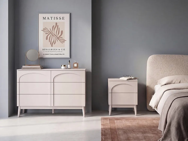 6 Drawer Chest Light Beige Havya