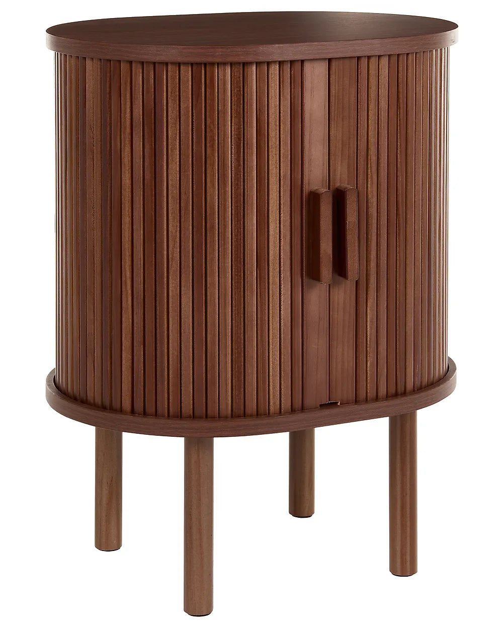 Dark brown bedside table