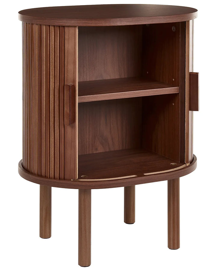 Contemporary dark brown bedside table for bedroom