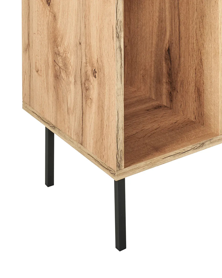 5 Tier Shelving Unit 185 cm Light Brown Korecky
