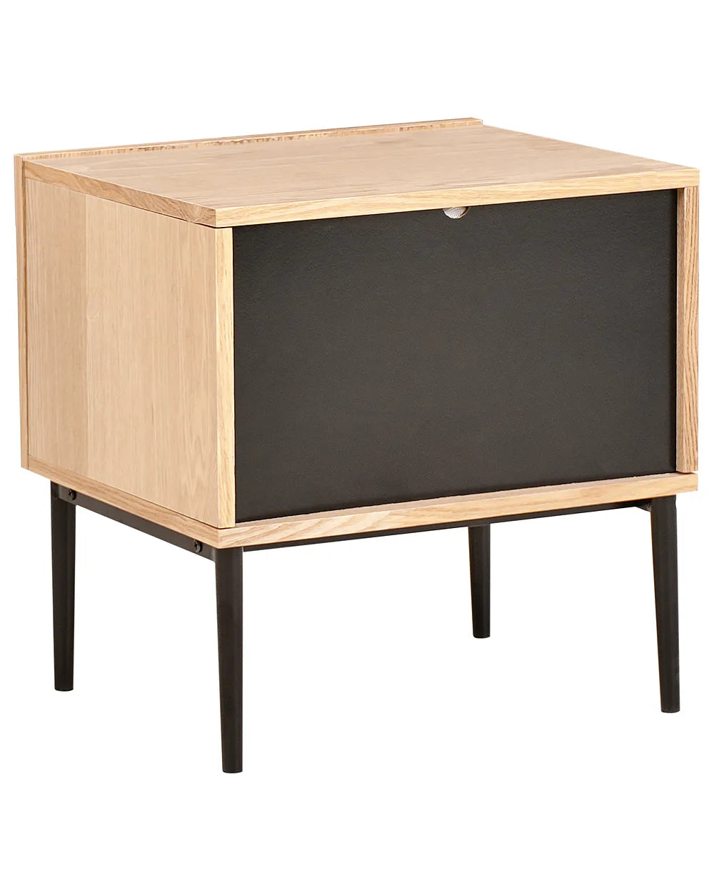 Bedside Table Natural Ash Wood Travero
