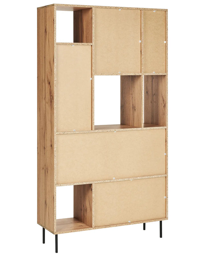 5 Tier Shelving Unit 185 cm Light Brown Korecky