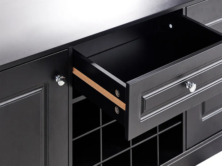 Wine Cabinet Black Denchev