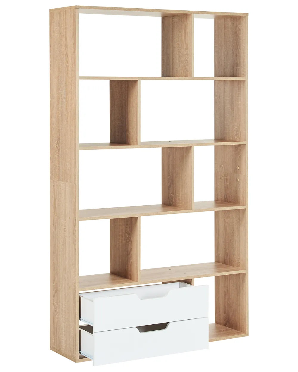 Bookcase 185 cm Brown/ White Jerald