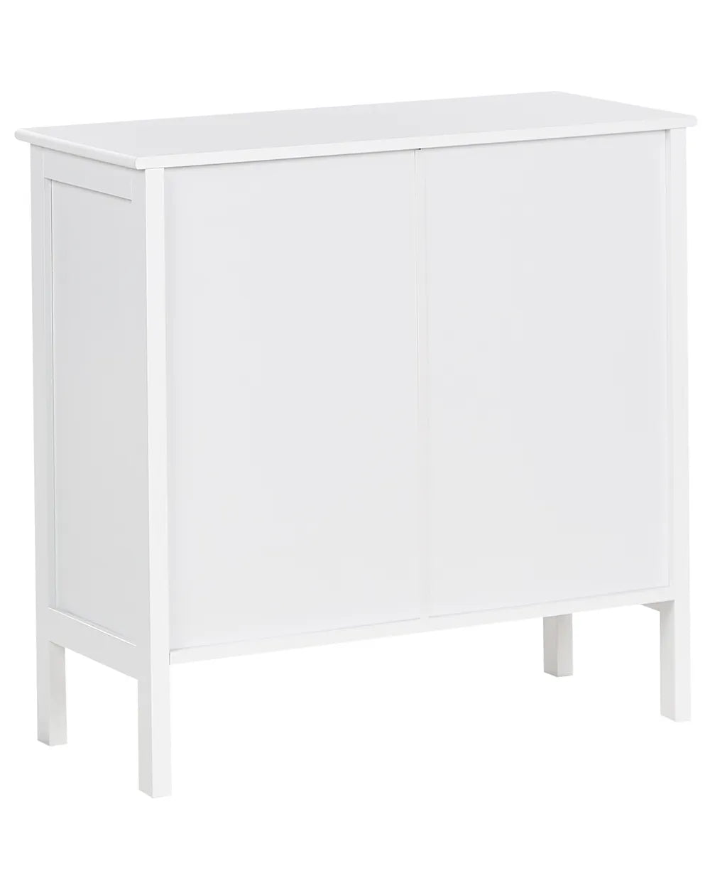 Glass Display Sideboard 80 cm White Kiall