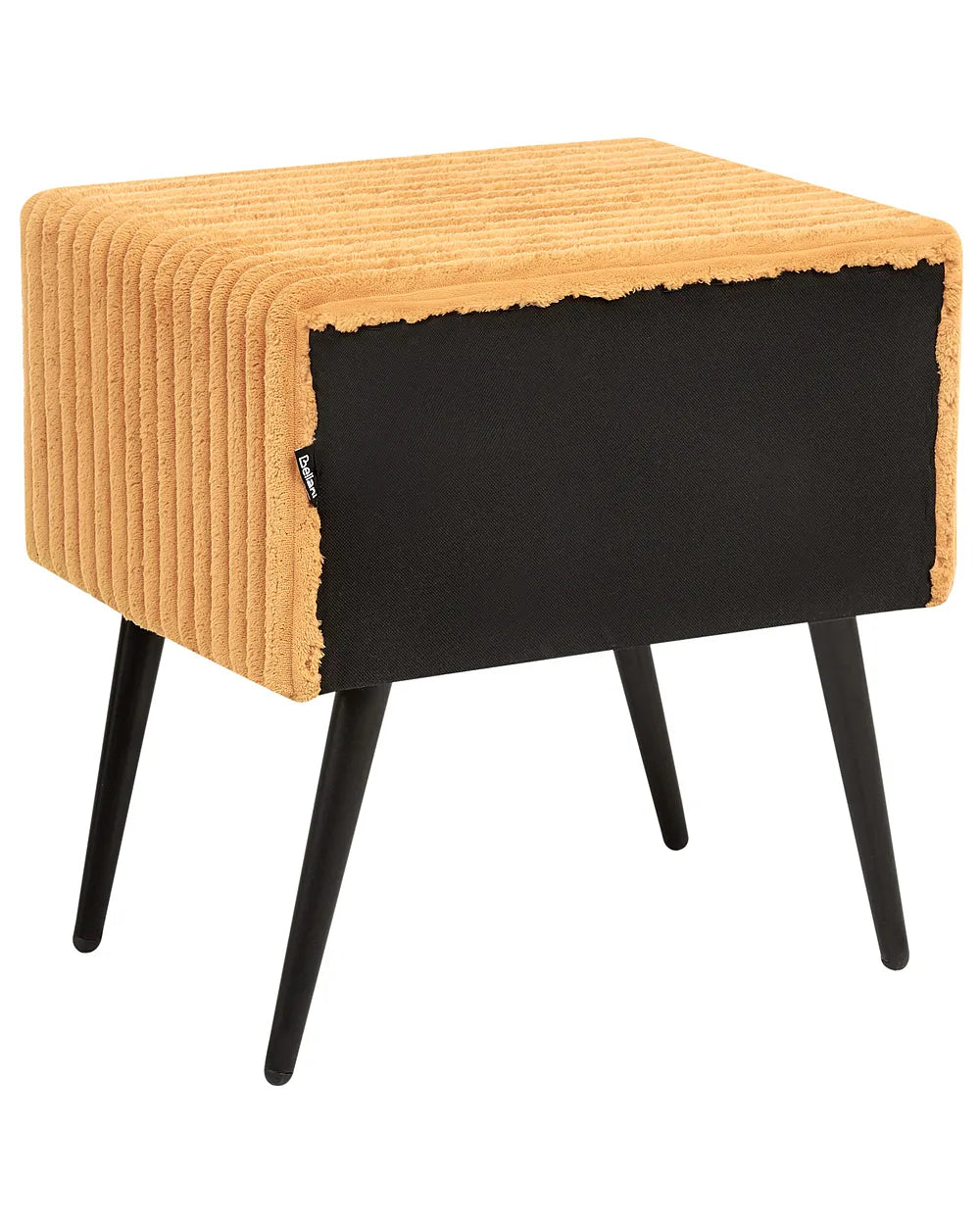 1 Drawer Bedside Table Corduroy Orange Guilford