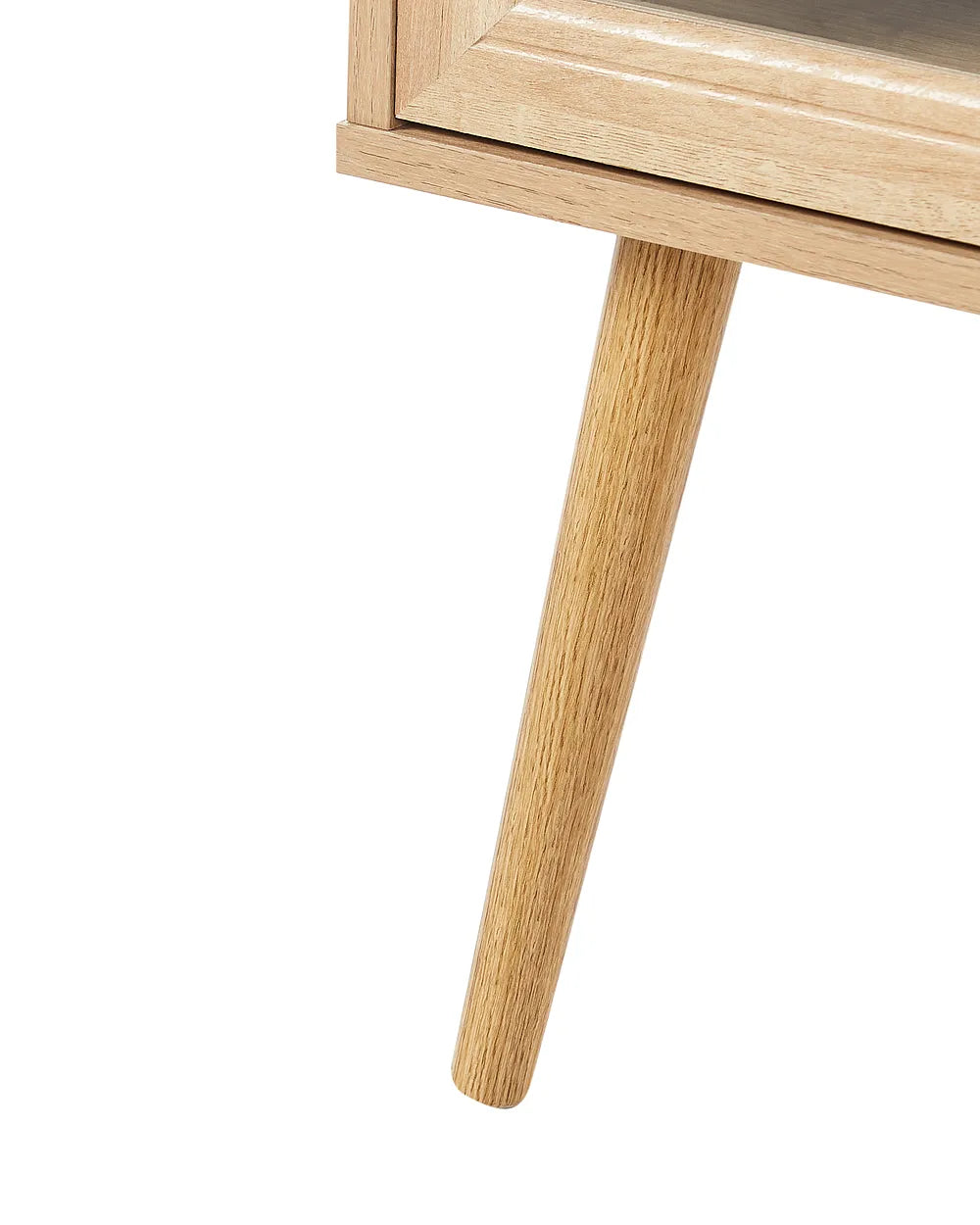 1 Drawer Bedside Table Light Brown Dawna