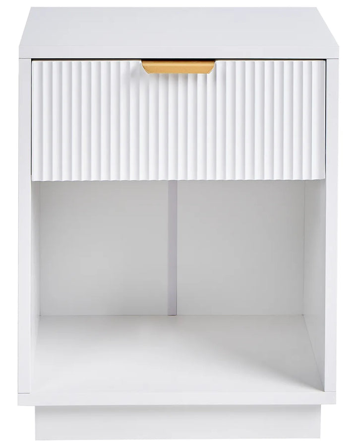 1 Drawer Bedside Table White Luka