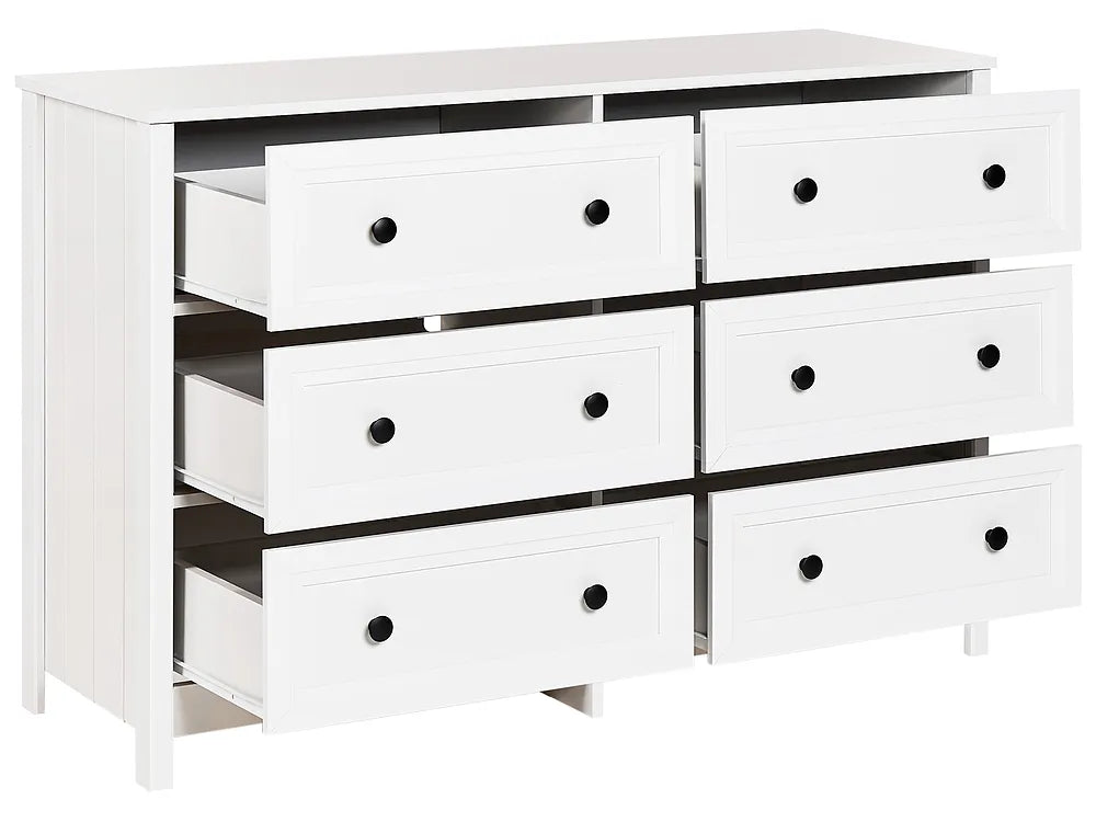 6 Drawer Chest White Lamyiah