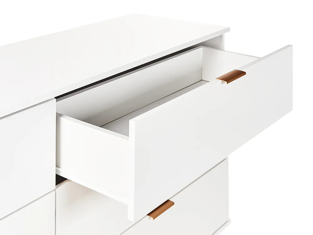 6 Drawer Chest White Zoren