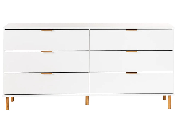 6 Drawer Chest White Zoren