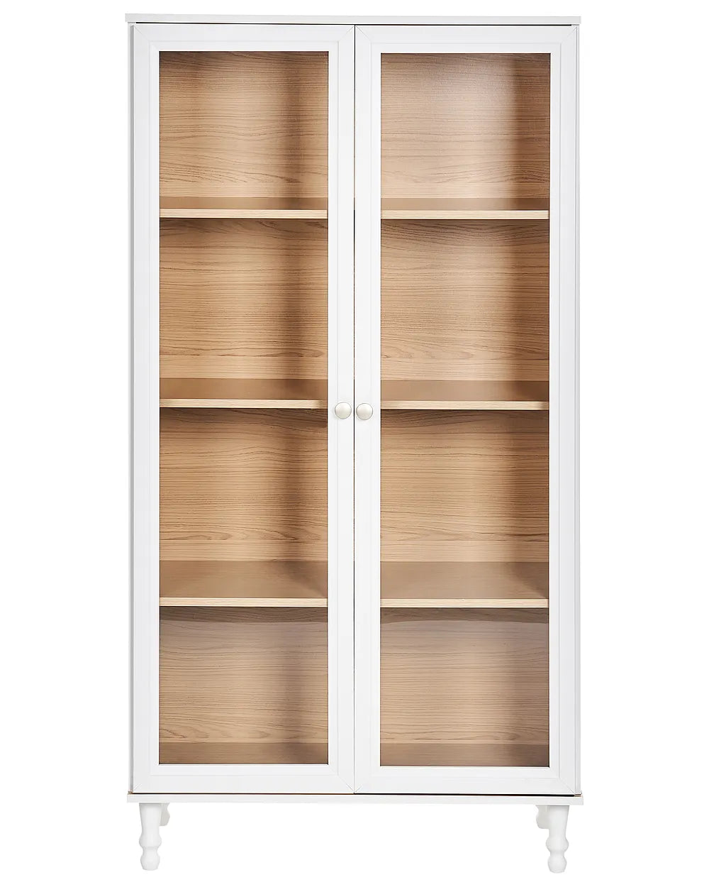 Glass Display Cabinet 80 cm White Bayline